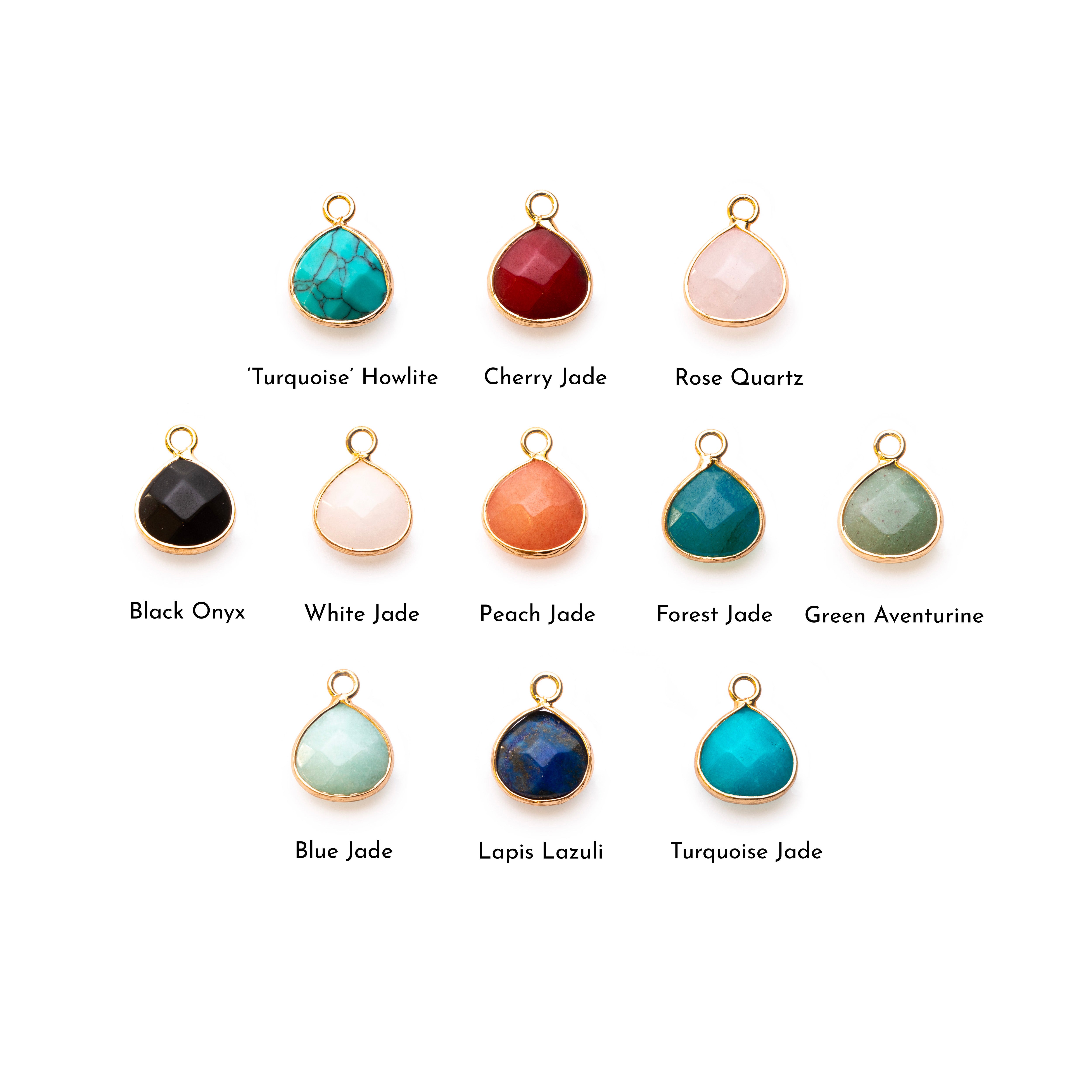 Ready To Wear Bezel Set Faceted Briolette Pendants