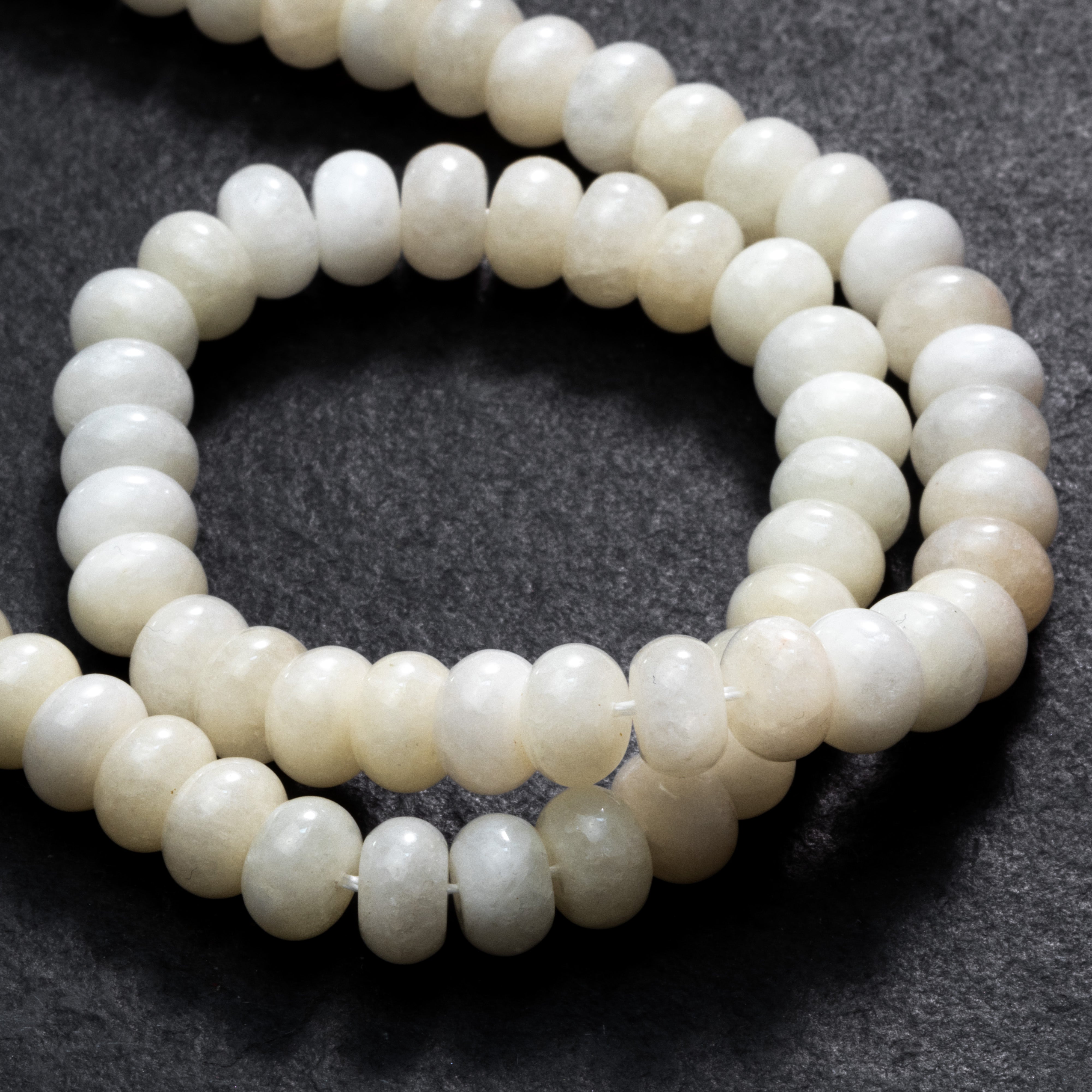 Jade Rondelle Beads
