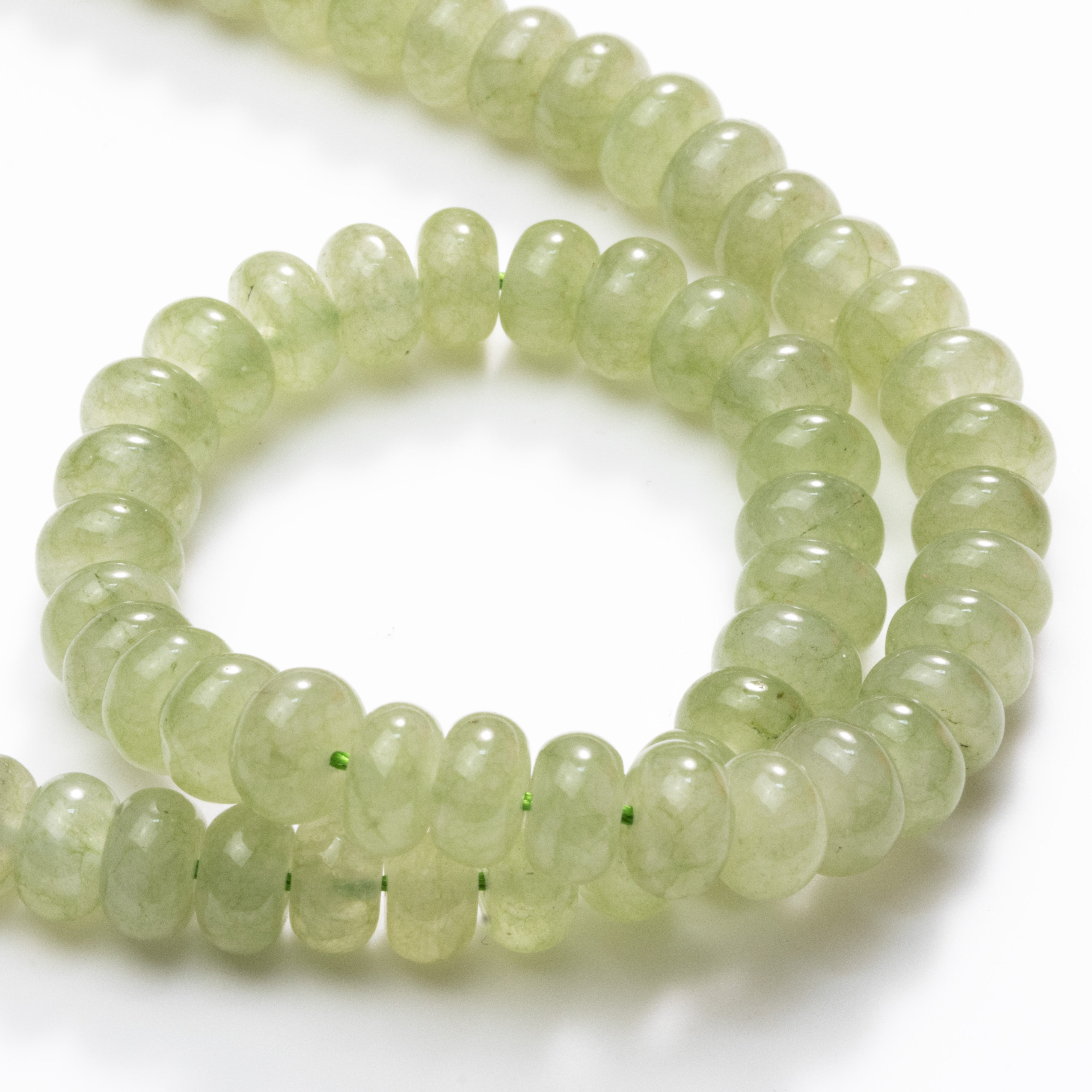 Jade Rondelle Beads