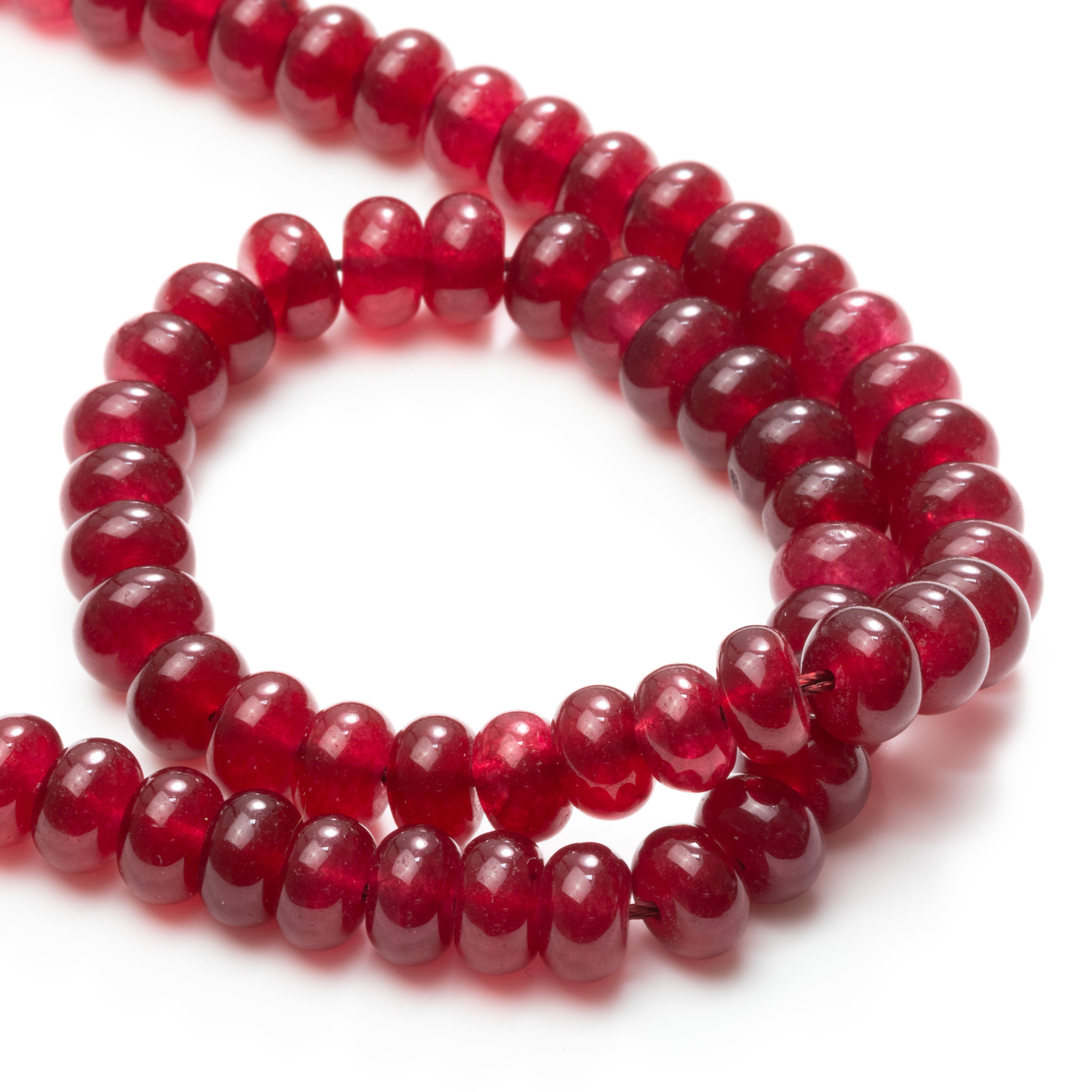 Jade Rondelle Beads