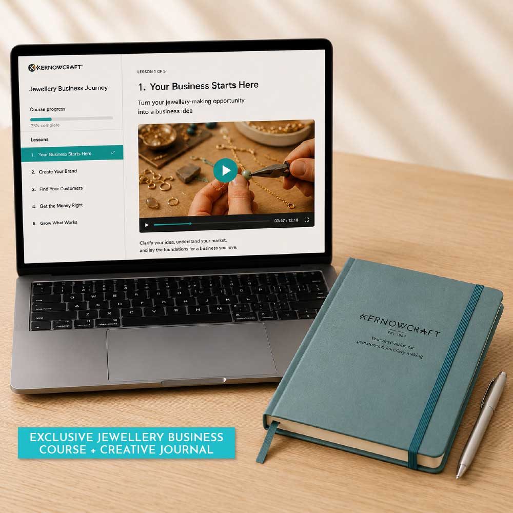 Jewellery Business Starter Kit online course and Creative Journal