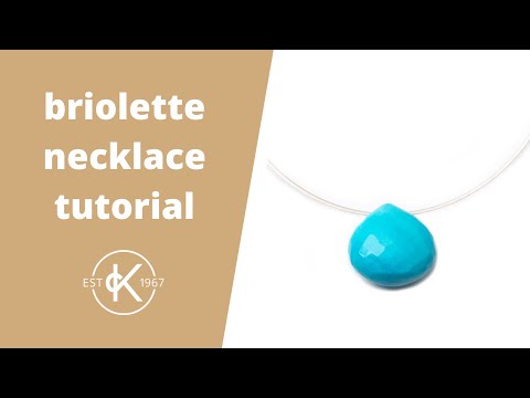 How To Make A Briolette Necklace With Flex-rite Jewellery Wire | Kernowcraft