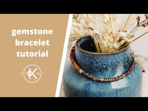 Gemstone Bracelet Tutorial | With Flex-Rite Wire & Wire Guardians | Cat Stacey & Kernowcraft