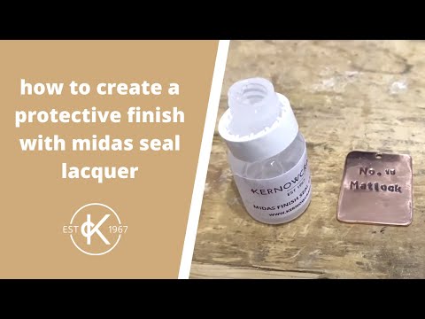 How To Create A Protective Finish With Midas Seal Lacquer | Top Tip Tuesday | Metalsmithing Tips