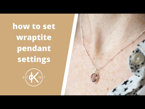 How To Set A Wraptite Pendant & Create A Necklace | Kernowcraft