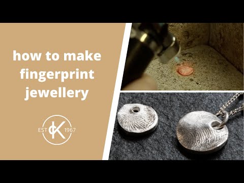 How To Make A Fingerprint Pendant With Metal Clay | Kernowcraft