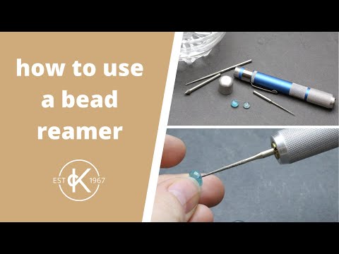 How To Use A Bead Reamer To Enlarge Bead Holes | Kernowcraft