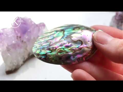 Paua Shell Oval Pendant | Kernowcraft