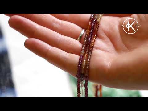 Turundu 'Sapphire' Faceted Rondelle Beads | Kernowcraft