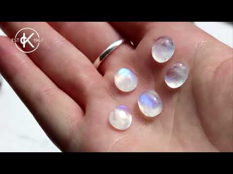 Rainbow Moonstone Cabochons | Kernowcraft