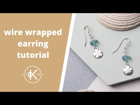 Apatite & Sand Dollar Earrings Tutorial | Kernowcraft