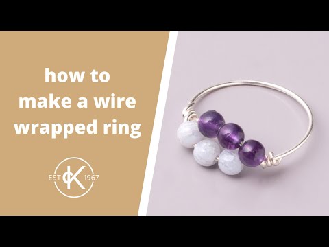 How To Make A Wire Wrapped Bead Ring | Kernowcraft