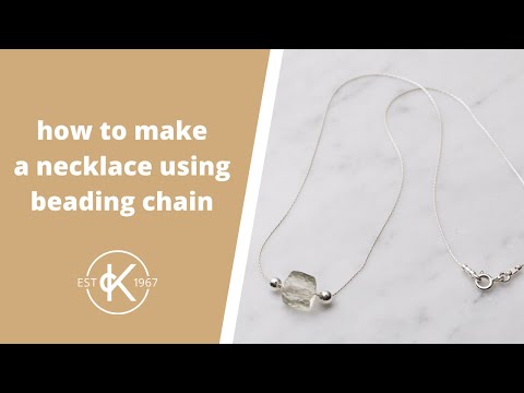 How To Make A Necklace Using Beading Chain | Kernowcraft