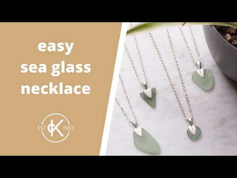 Easy Sea Glass Necklace Tutorial | Kernowcraft