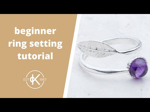 Easy Glue-In Ring Setting Tutorial | Kernowcraft