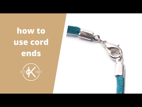 How To Use Cord Ends For Threads | Fastening Bracelets & Necklaces | Kernowcraft