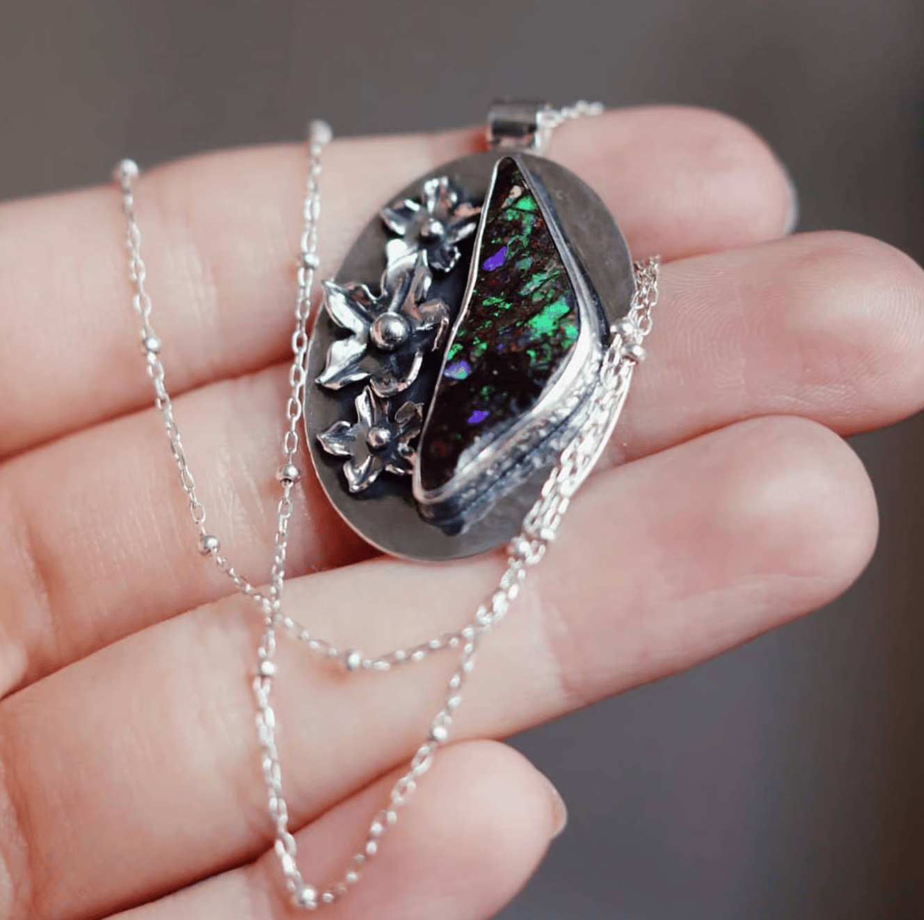 Making An Australian Boulder Opal Pendant With Stardust Mine