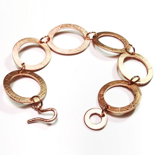 Textured Washer Bracelet Tutorial With Guest Jeweller Laura Grey
