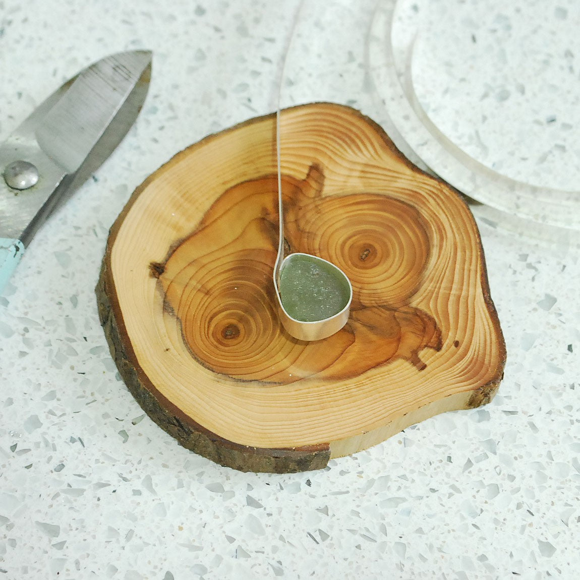 How To Make A Sea Glass Necklace With Backless Bezel Setting