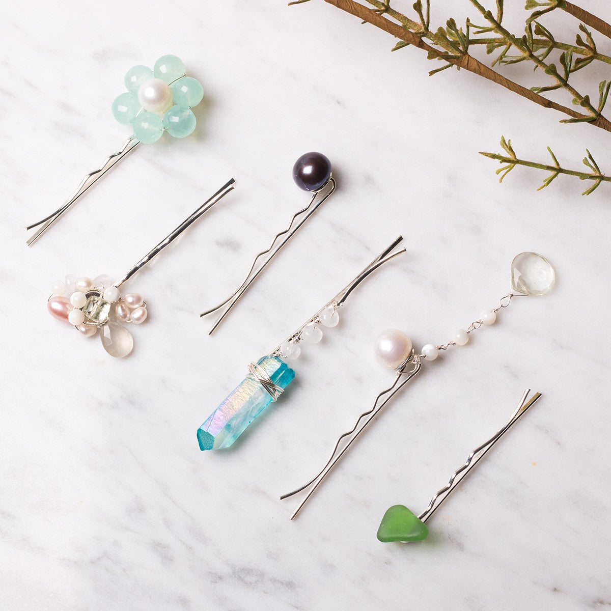 DIY Hair Accessories With Gemstones