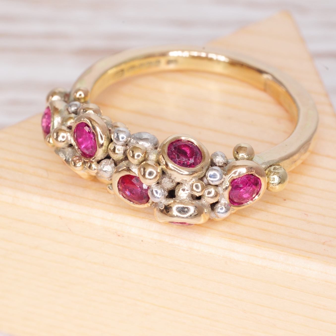 The Process Of Remodelling A Gemstone Ring With 'Honey Bee Design'