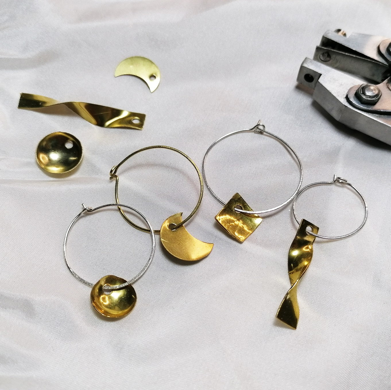 Metal Charm Hoop Earring Tutorial