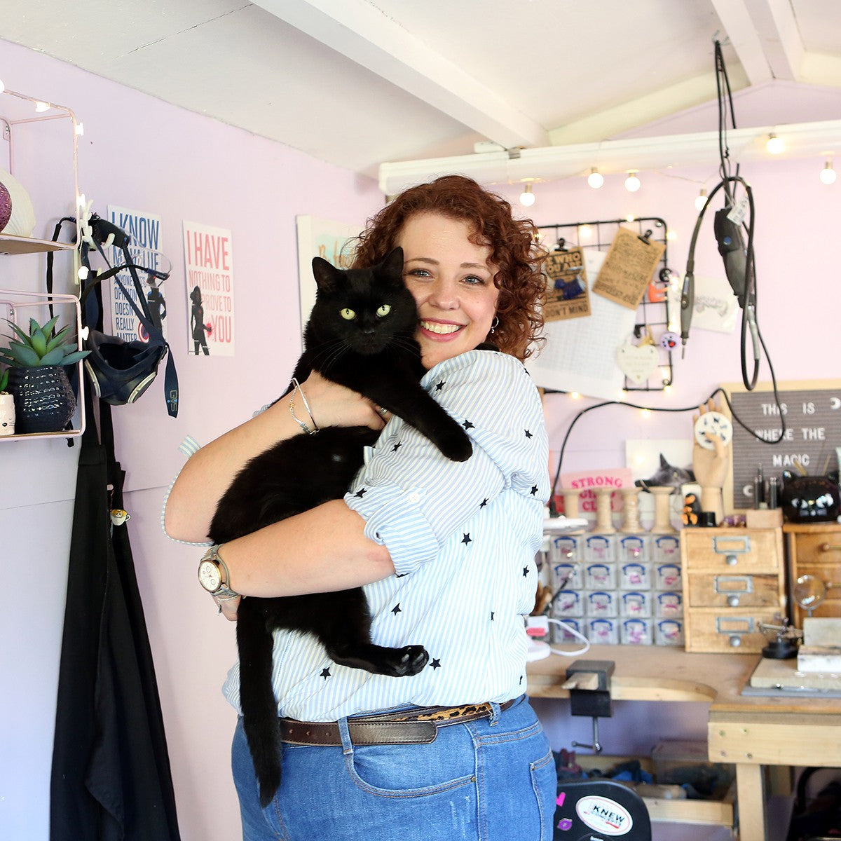 Garden Studio Tour, Jewellery Making & Packaging With Little Black Cat Jewellery