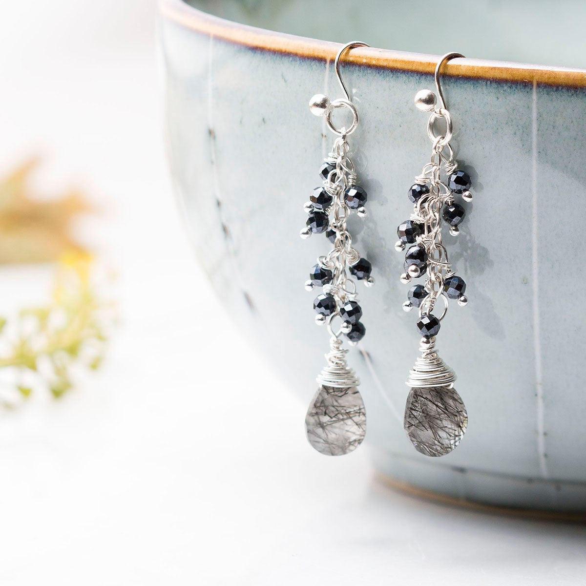 Wire Wrapped Cluster Briolette Earring Tutorial