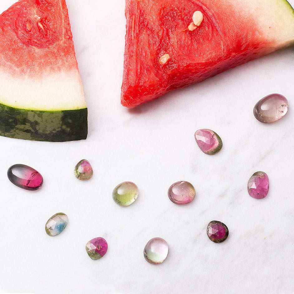 Watermelon Tourmaline For Jewellery Making