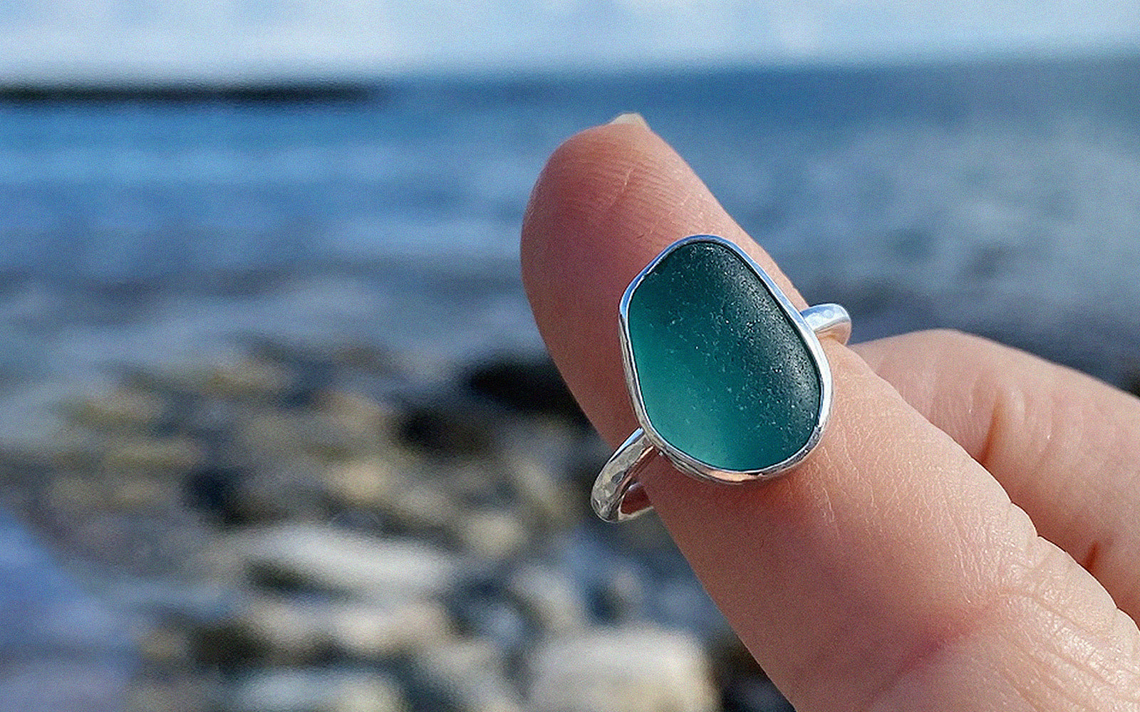 How to make a sea glass ring with bezel setting