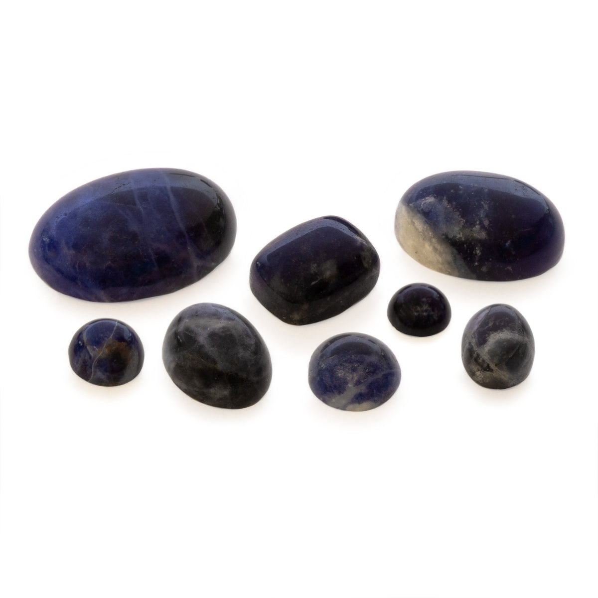 100% Naturale Multicolore Sodalite Cabochon Fatto a Mano
