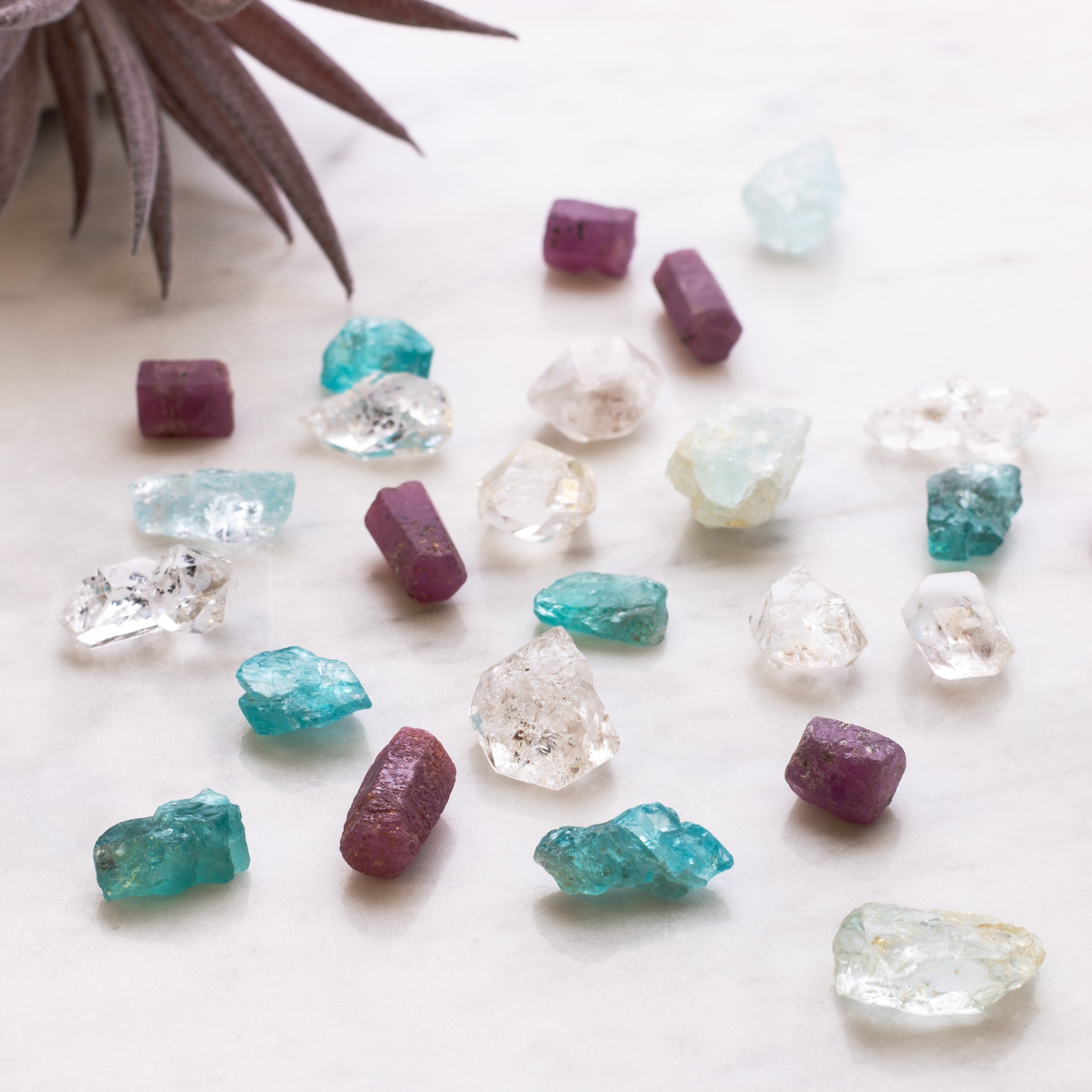 Natural Rough Ruby Crystals Undrilled