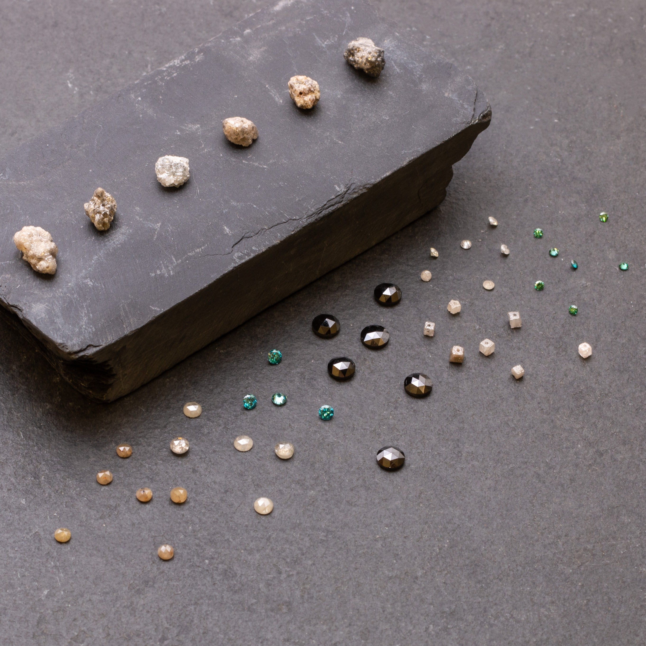 Rough Diamond Natural Crystal Nugget Beads