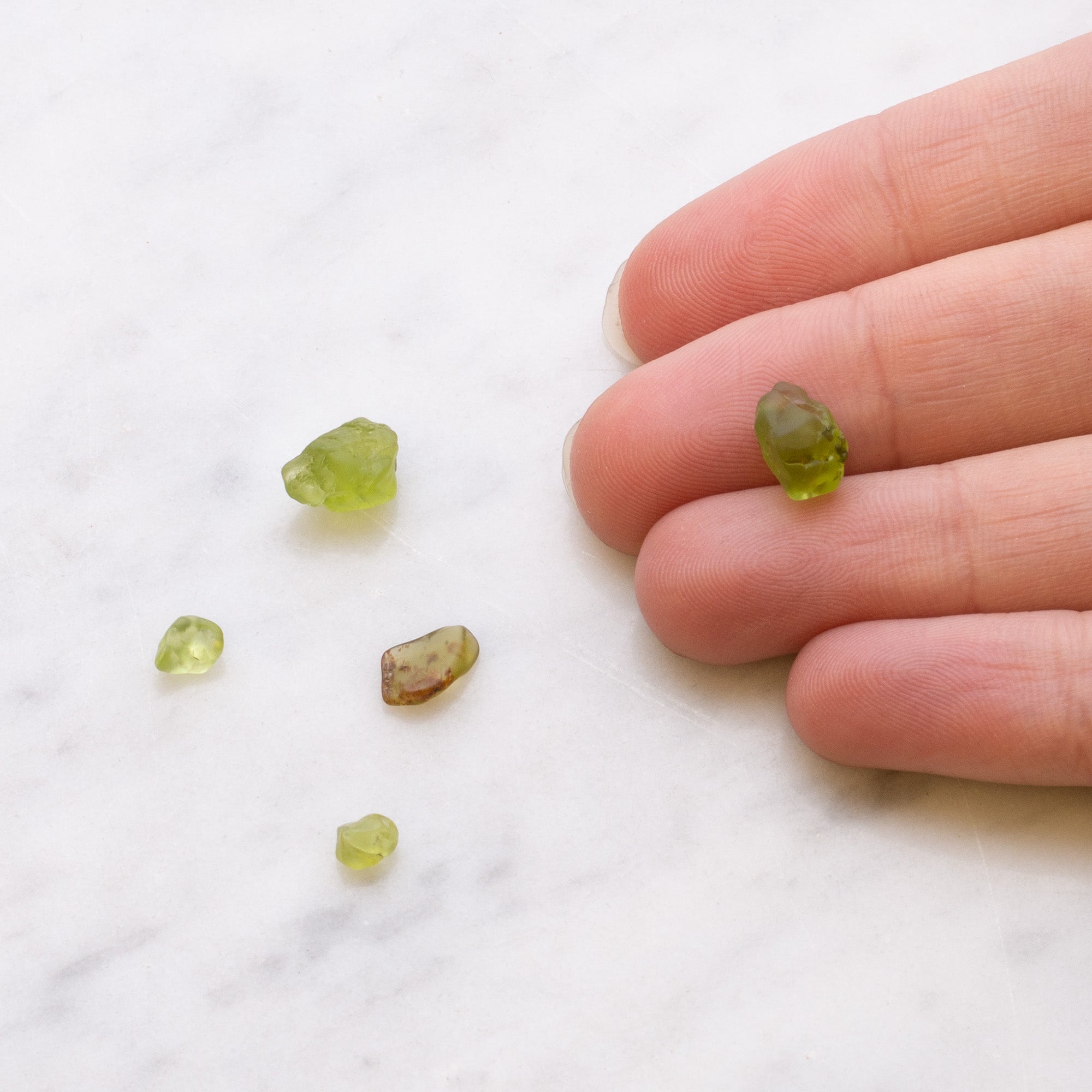 Natural Peridot Tumbled Polished Stones Undrilled