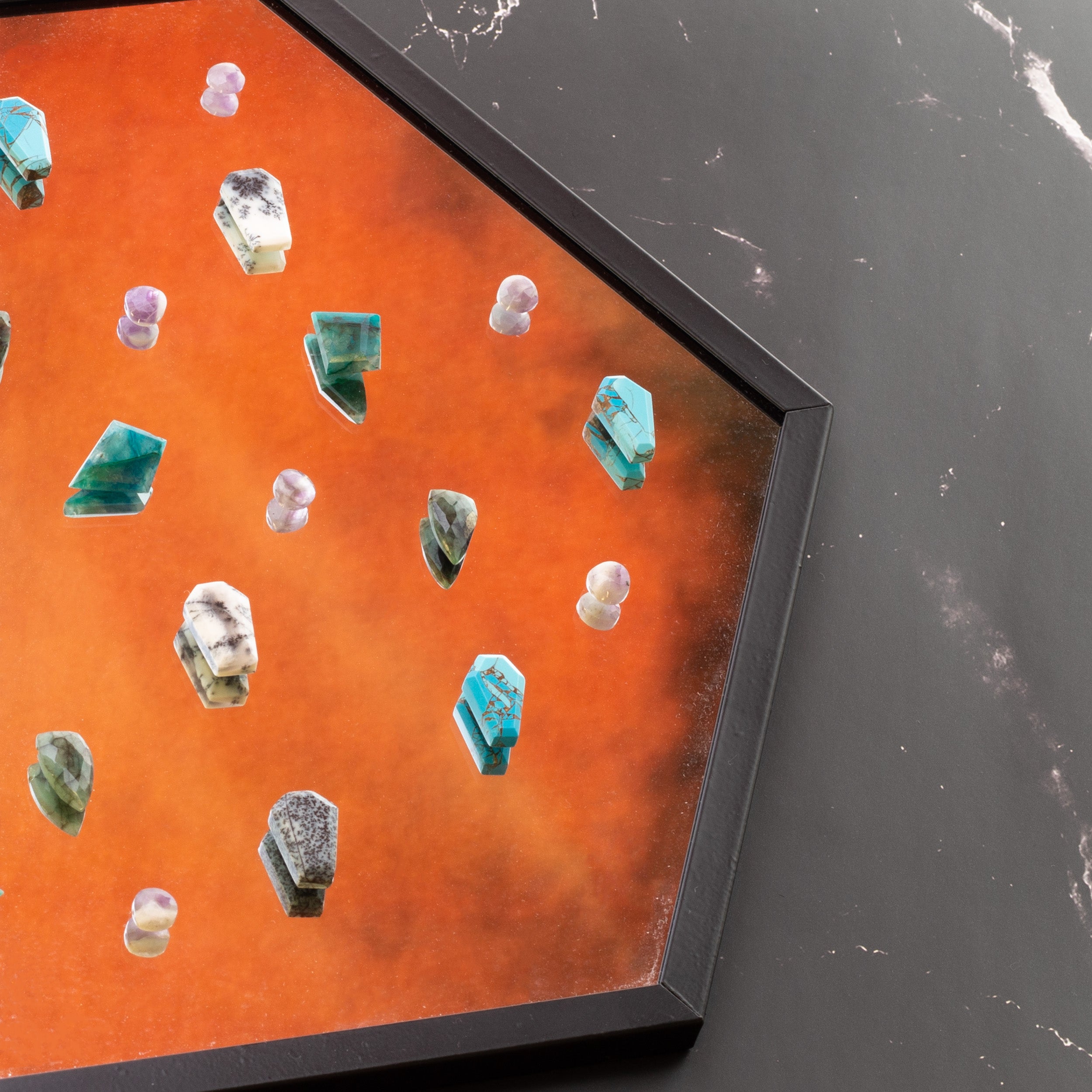 Emerald Faceted Shield Shaped Beads Approx 14.5mmx8.5mm