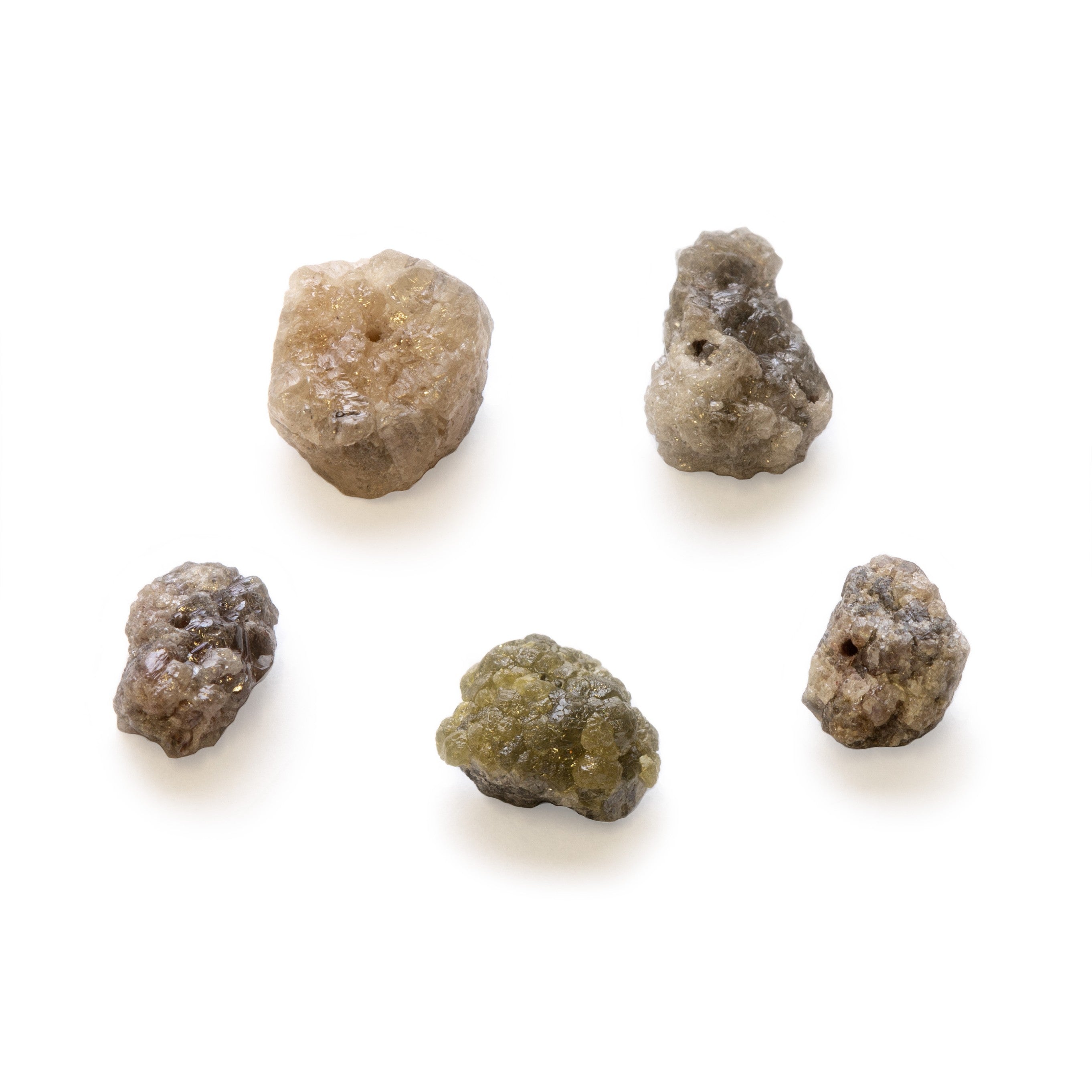 Rough Diamond Natural Crystal Nugget Beads