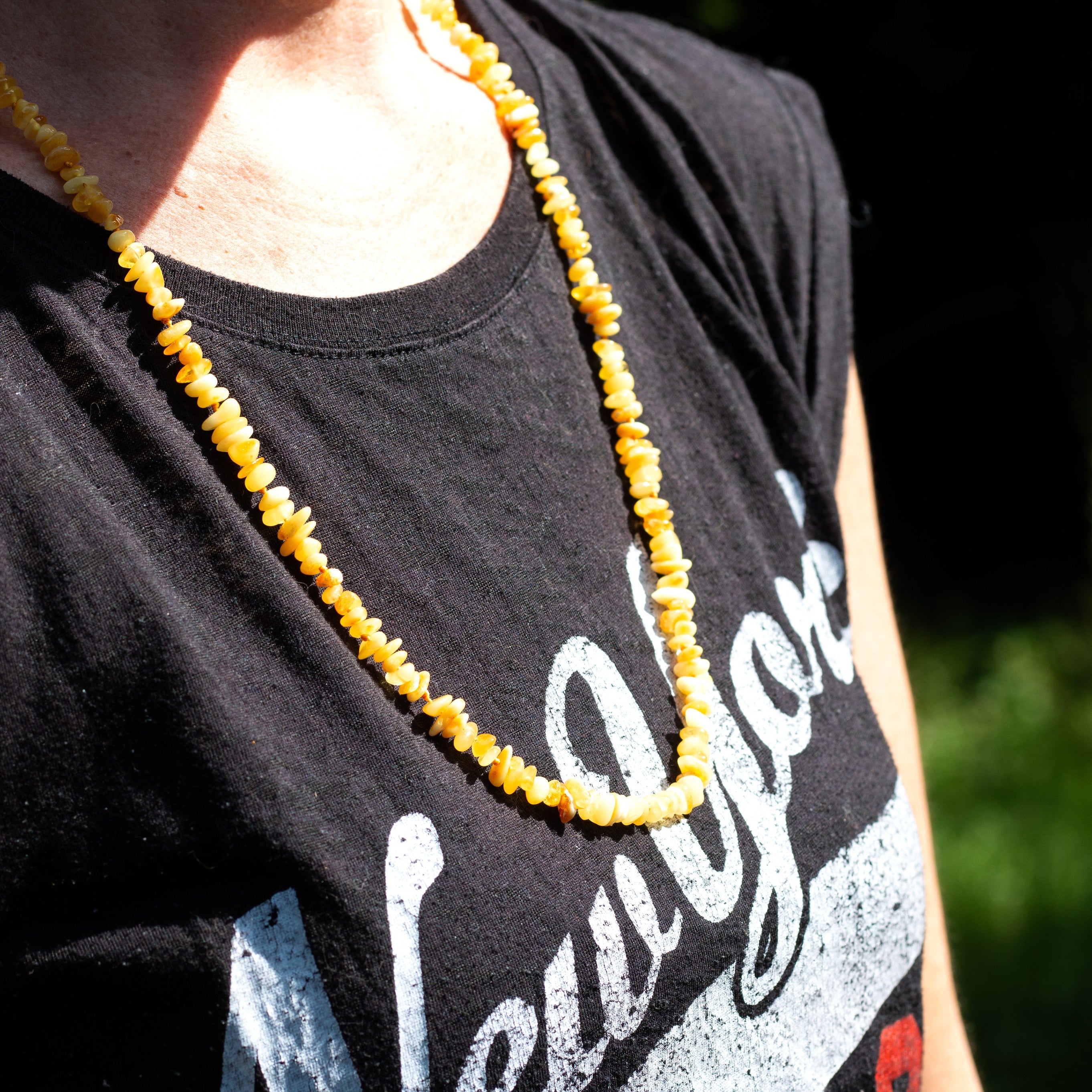 Ready To Wear Natural Baltic Amber Chip Bead Necklaces Butterscotch