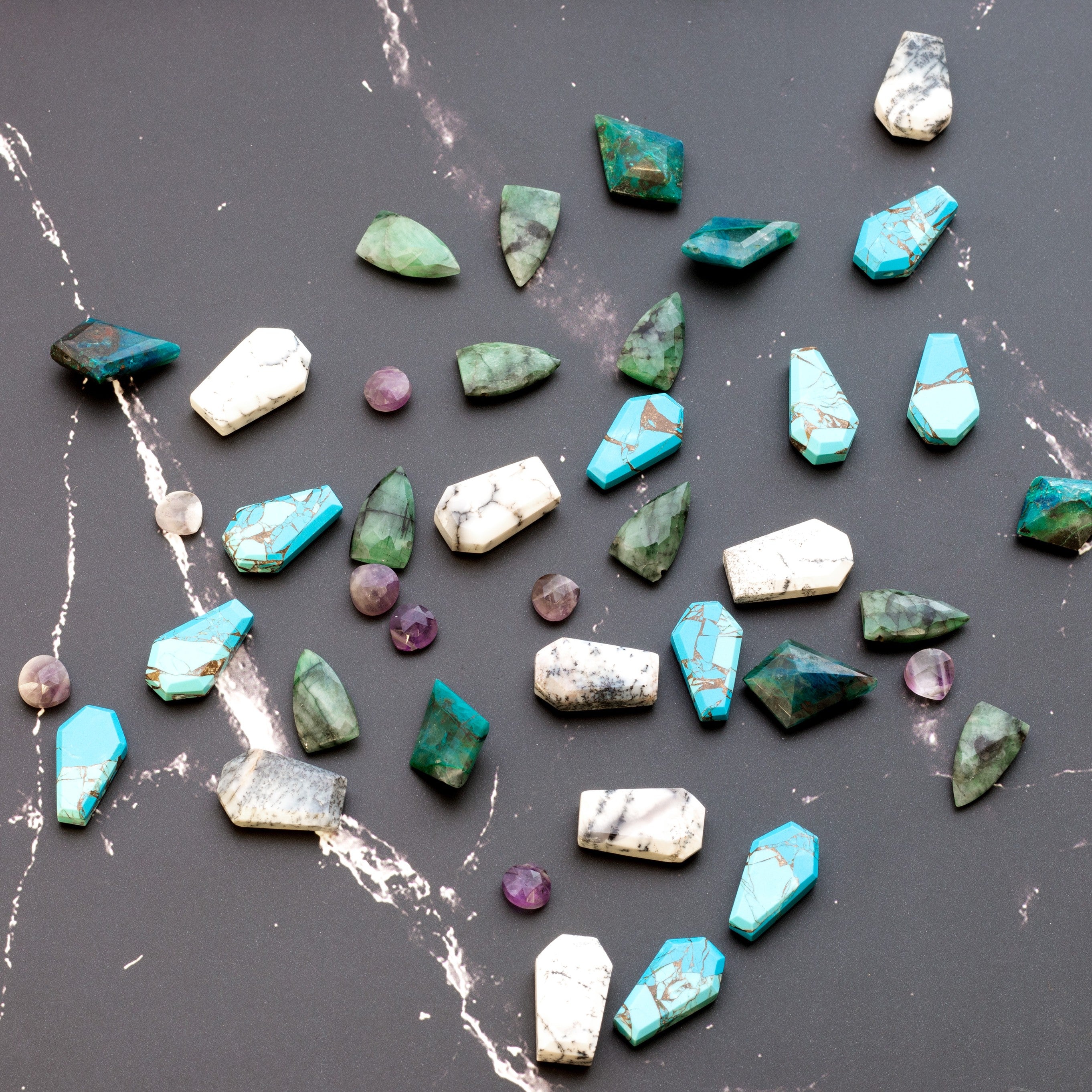 Emerald Faceted Shield Shaped Beads Approx 14.5mmx8.5mm