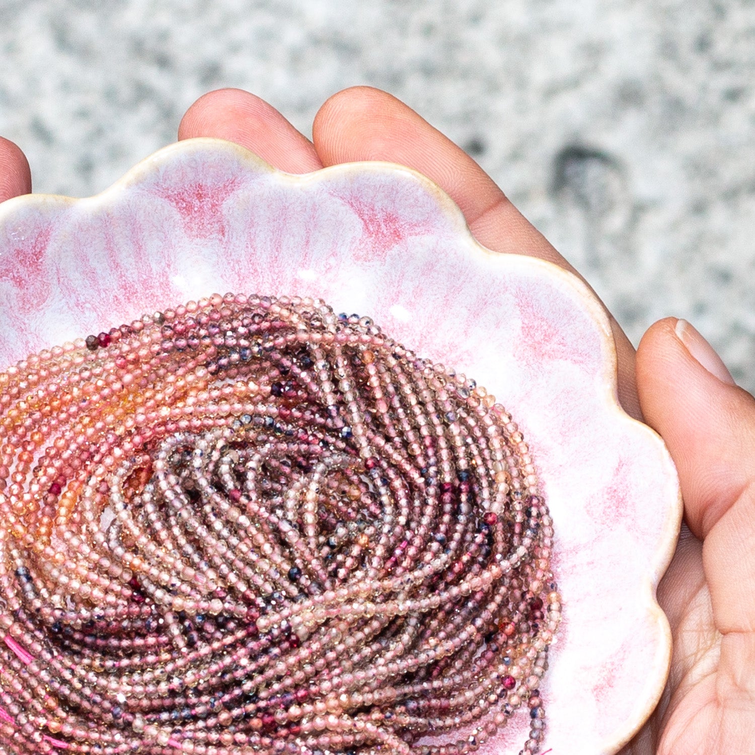 Spinel Micro Faceted Rondelle Beads Approx 2mm