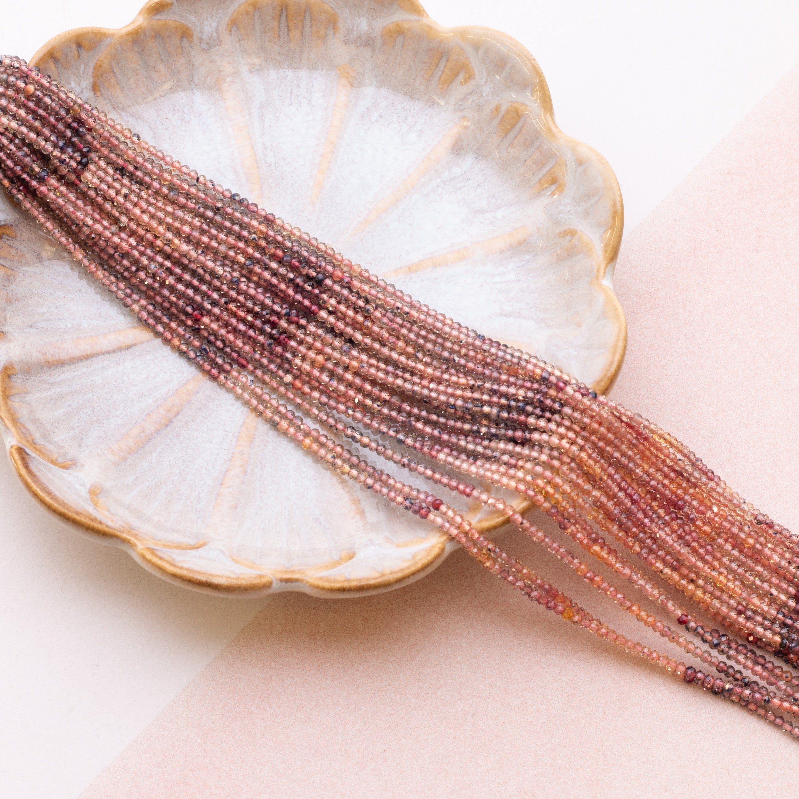 Spinel Micro Faceted Rondelle Beads Approx 2mm