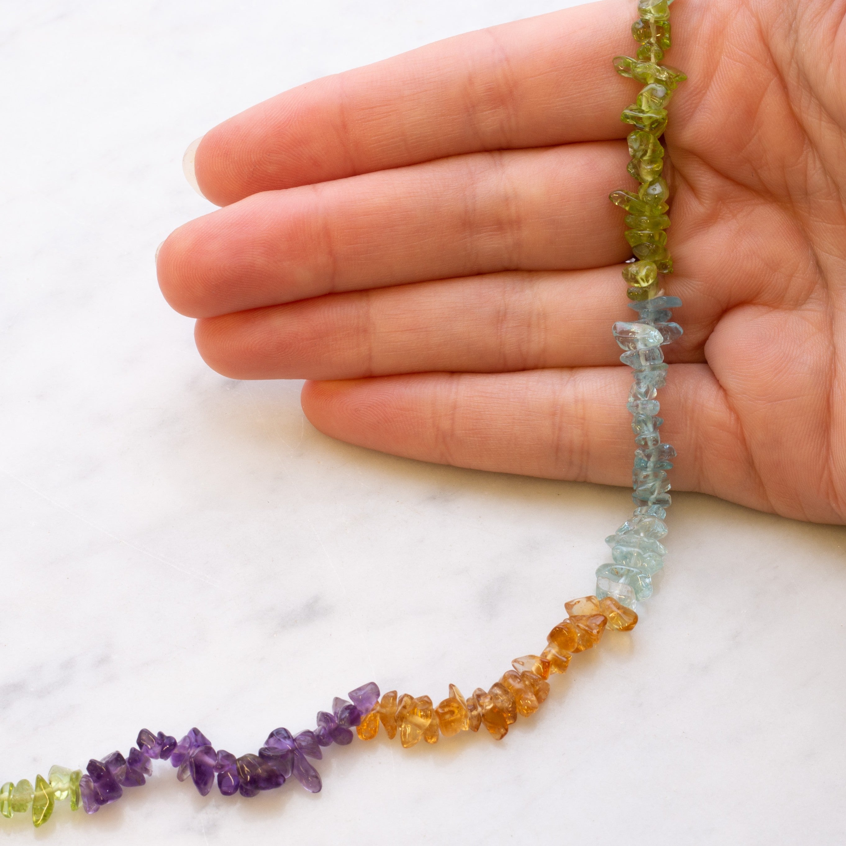 Multicolour Chip Beads