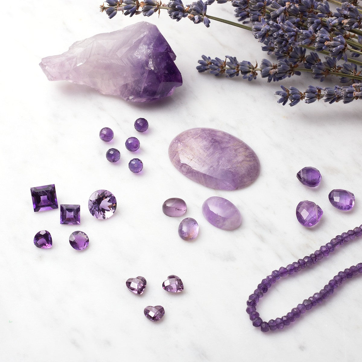 Lavender Amethyst Cabochons