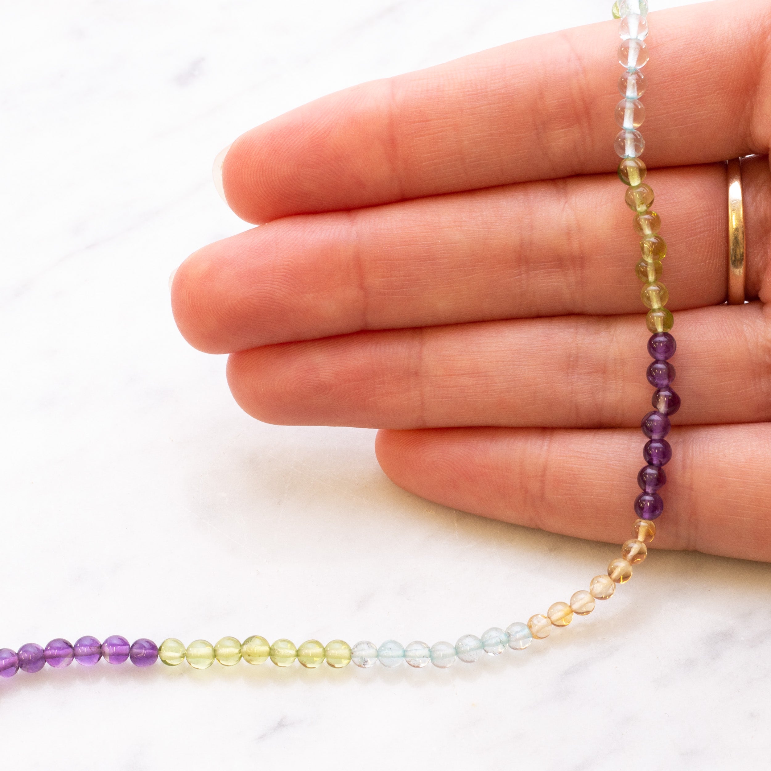 Multicolour Round Beads Approx 3.5mm