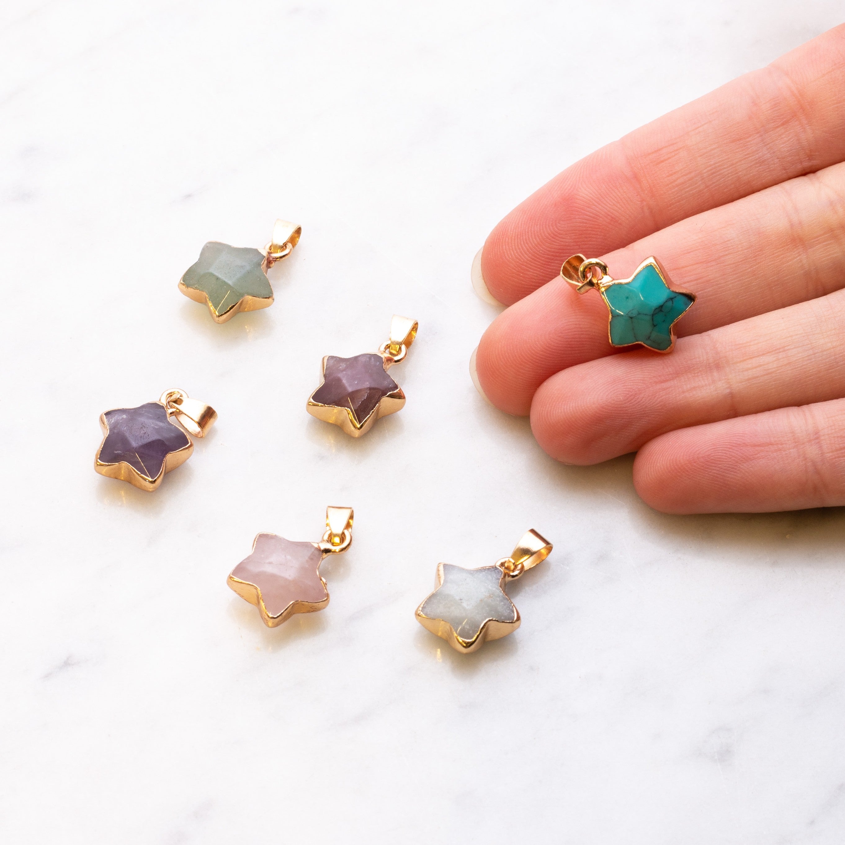 Ready To Wear Faceted Star Pendants Approx 20x13mm