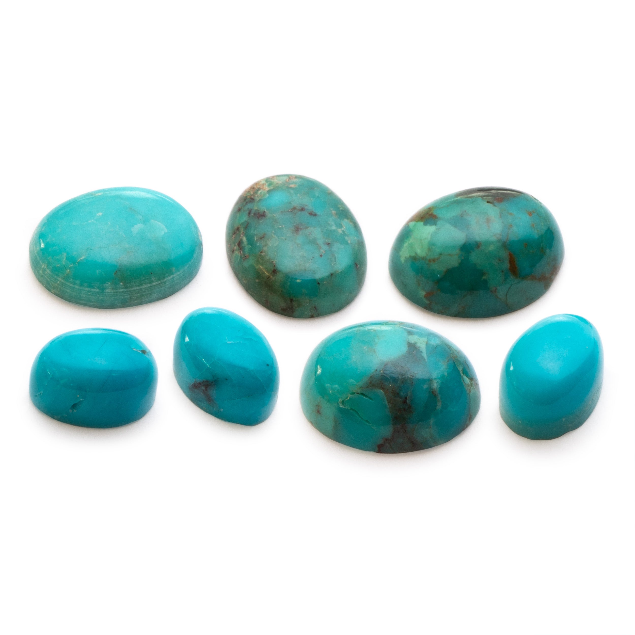 Turquoise Mosaic Cabochons Approx 10x8mm Oval