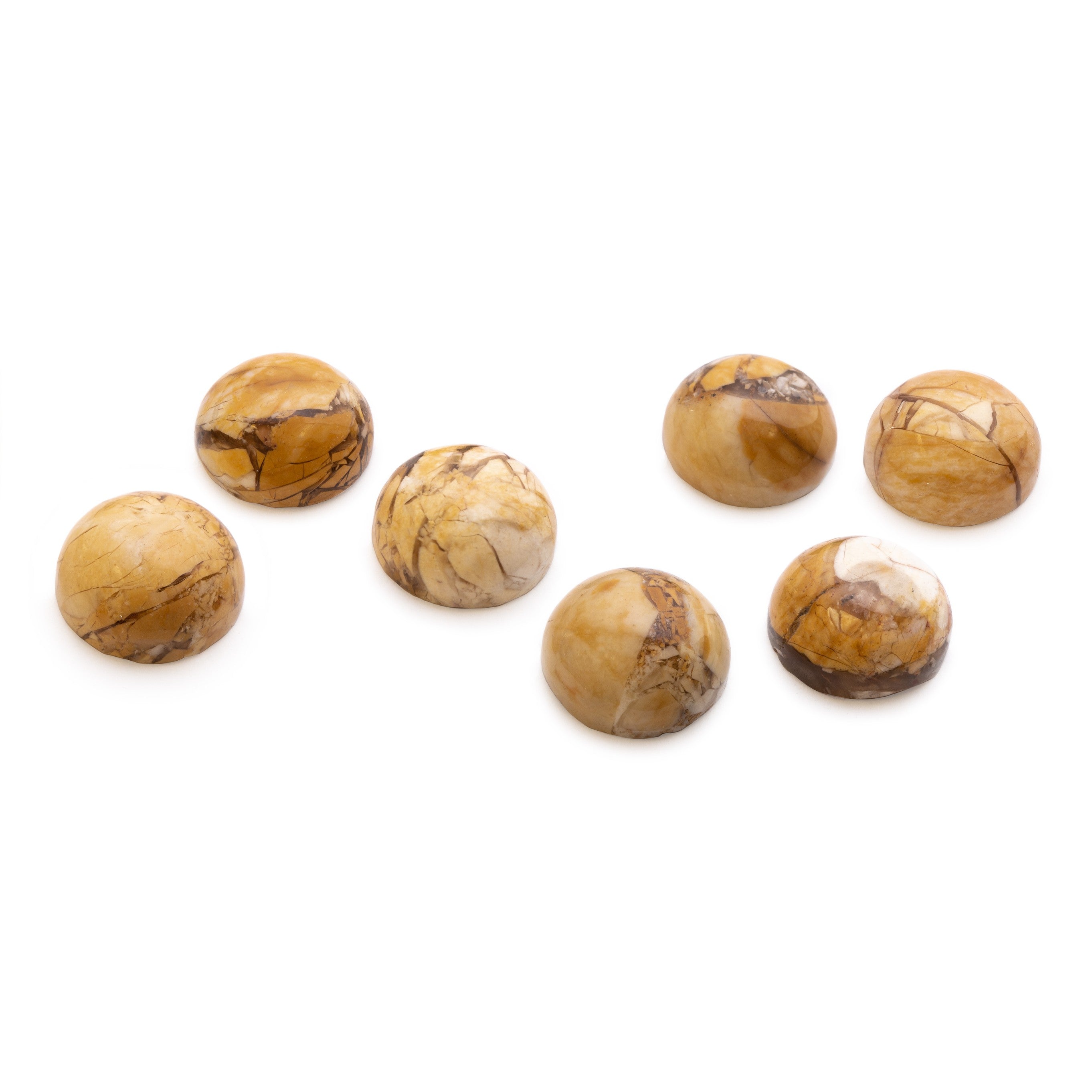 Brecciated Mookaite Cabochons Approx 12mm Round