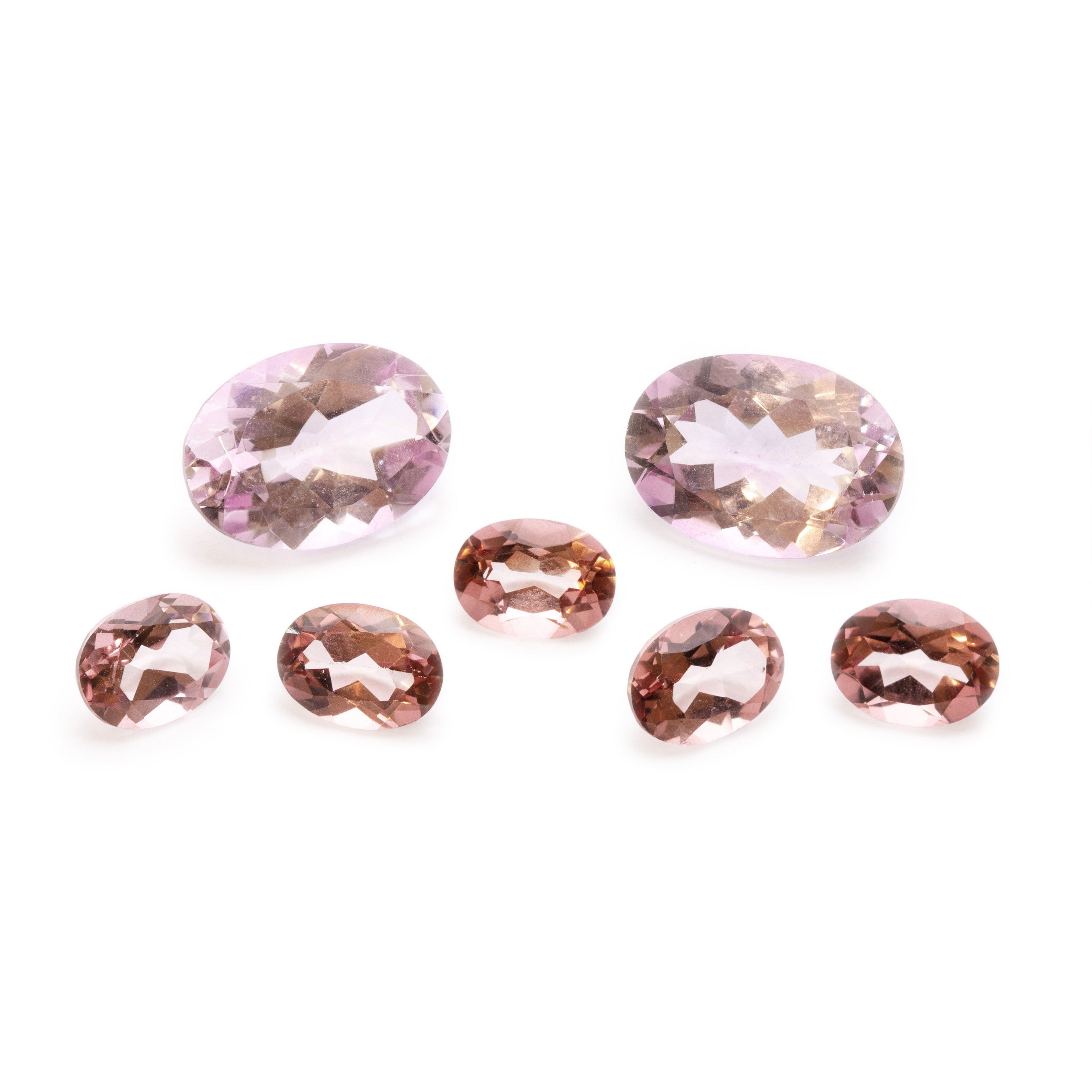 Morganite Topaz Faceted Stones