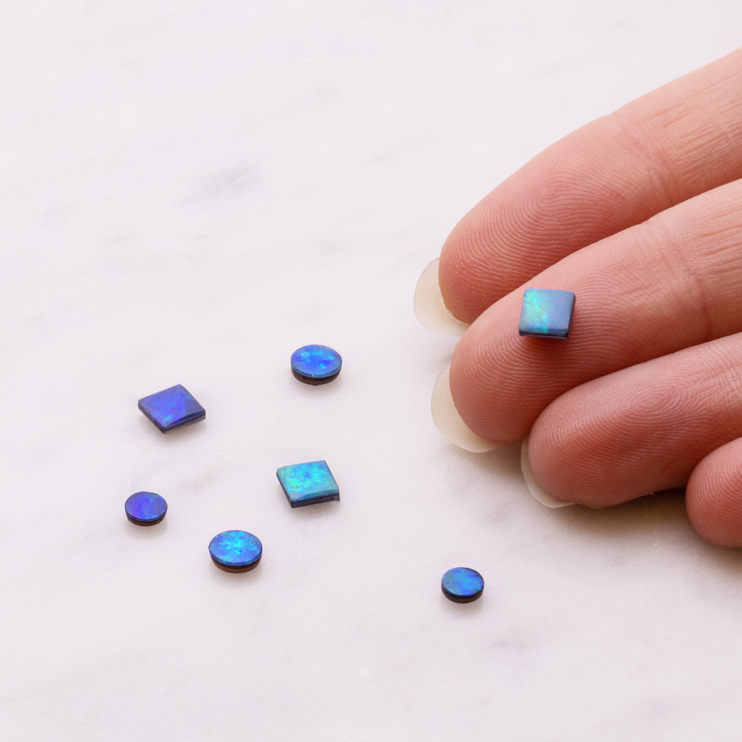 Australian Opal Doublets Blue/Green