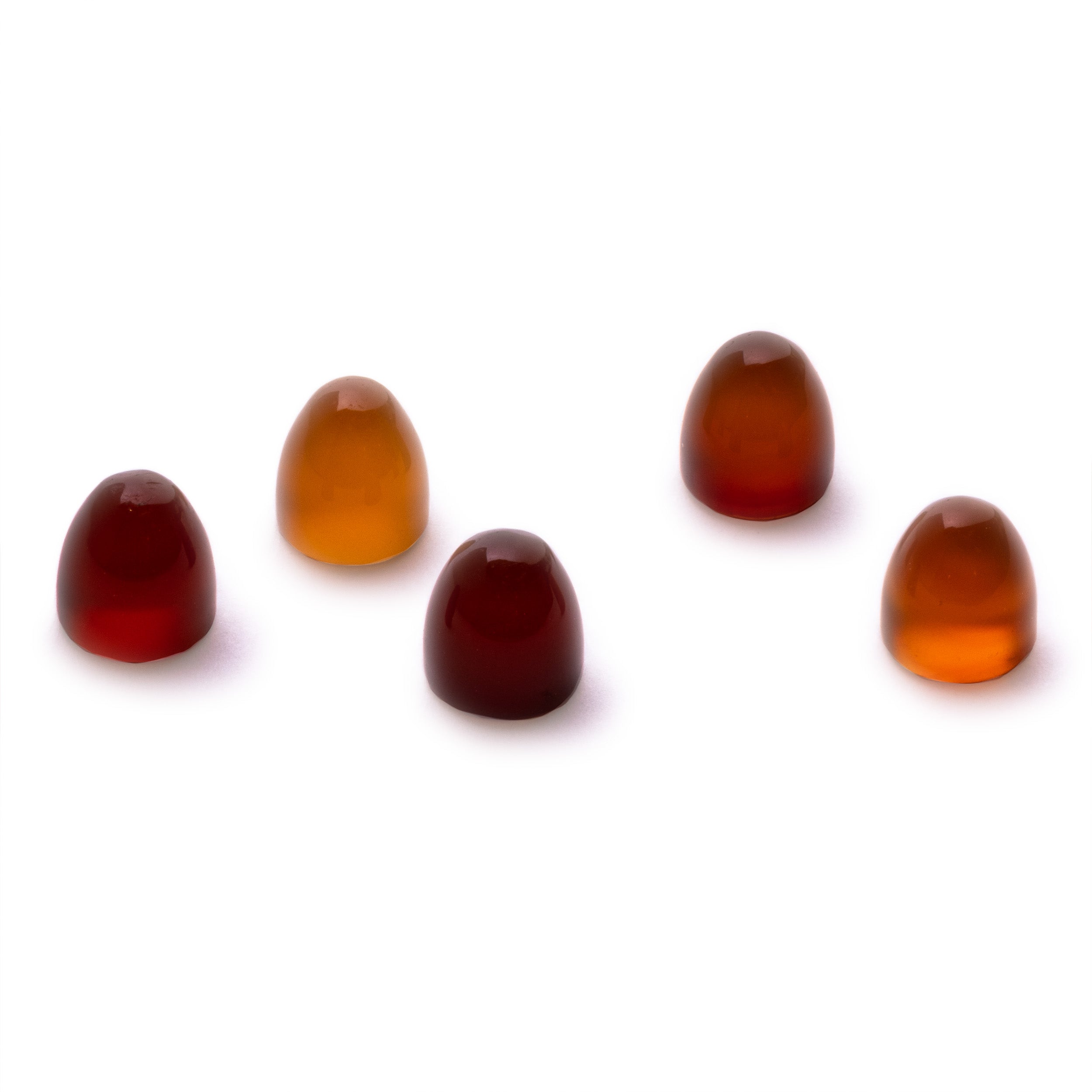 Carnelian Bullet Shaped Cabochons Approx 5mm