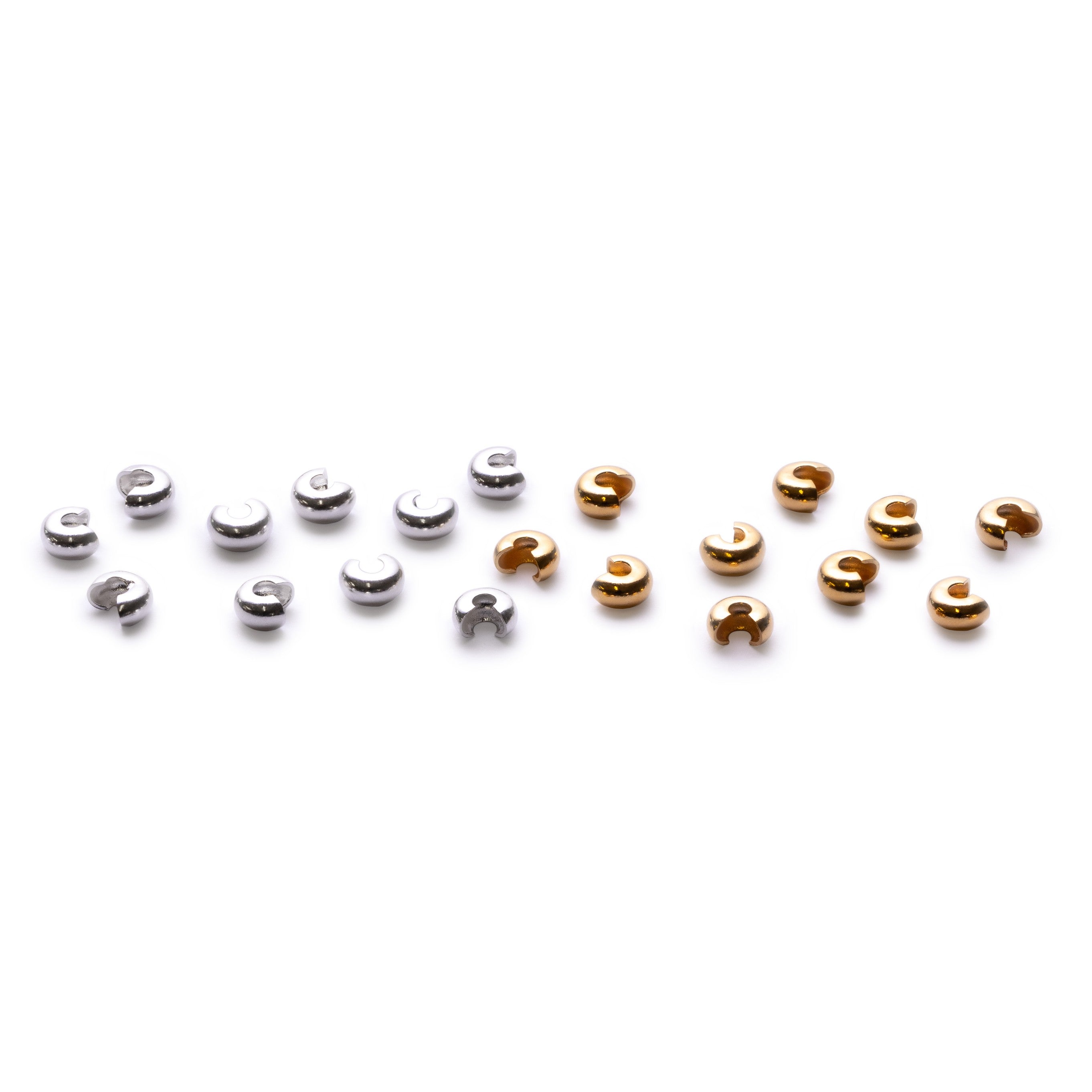 Plated 4mm Crimp Covers pk10 Pairs